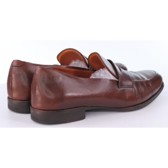 Wolf & Shepherd Ringer $225 Men\'s Penny Loafers Shoes Size 13 M Leather Brown main image 3